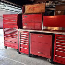 Snap on, Kennedy, & Waterloo industrial High End Tool Box Combo with Keys