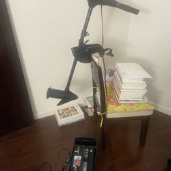 Motor, Battery, Charger, Inverter, Box, MINN KOTA 30lb Thrust 5 Speed & 3 Reverse 