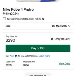 KOBE 4 PHILLY  9.5