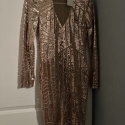 Rose gold dress 