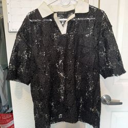 Mondaysuck Lace Polo Shirt 