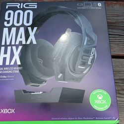 RIG 900 Max HX Dual Wireless Gaming Headset with Dolby Atmos, for Xbox, PlayStation, Nintendo Switch, PC - Black