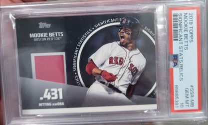 PSA 10 2019 TOPPS MOOKIE BETTS SIGNIFICANT STATS RELICS  # 42/99