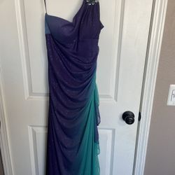 Long Multicolor Prom Dress Size 13
