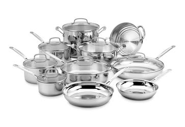 Cuisinart 17-Piece Stainless Steel Cookware Set