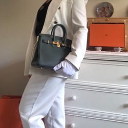 Gris Etain Birkin 25 Hand Bag Brand New