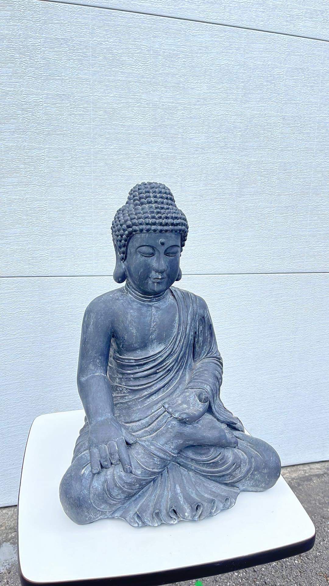 Buddha statue 16”h,12”w