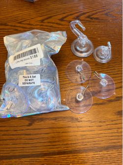 LOT Suction Cup Hooks ALL FOR
