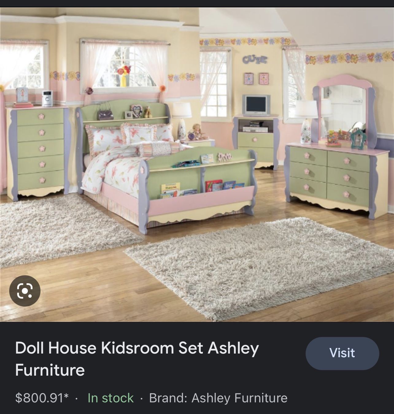 Dollhouse bedroom deals set ashley furniture