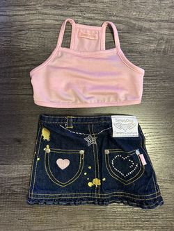 SimplyDog Denim Couture Dog Outfit Set