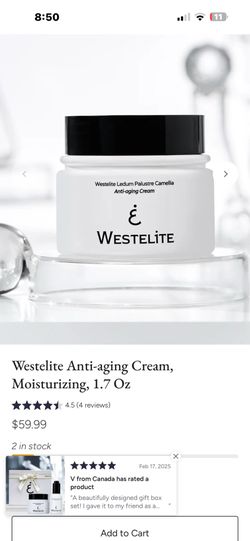 Westelite Anti-aging Cream, Moisturizing, 1.7 Oz