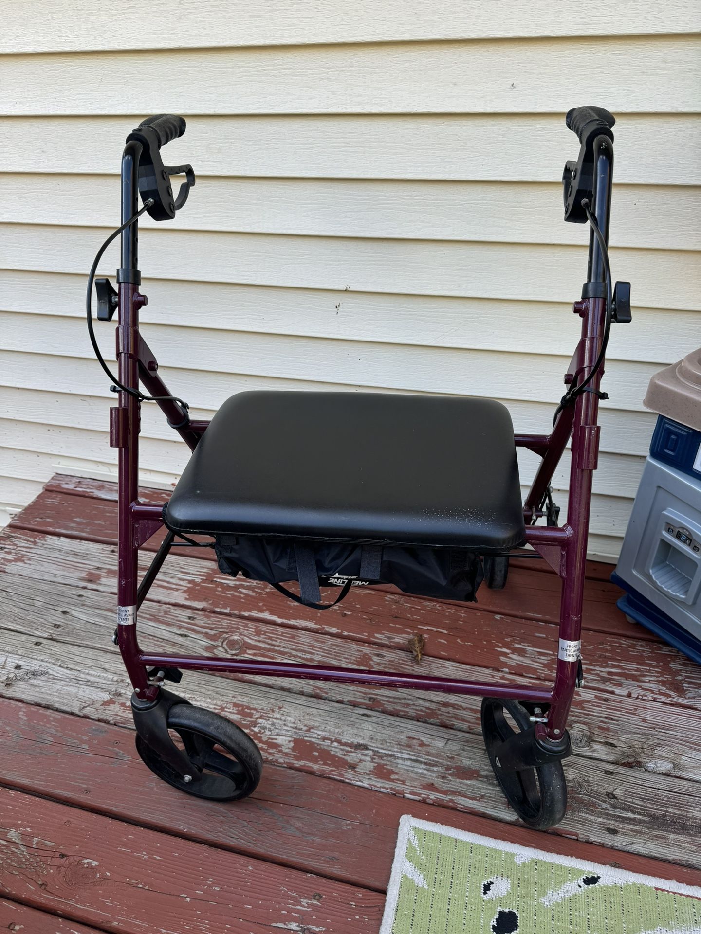 Walker senior Recovery sit push fold great big walker With brake