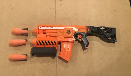Nerf Gun (battery Operated) W Grenade Launcher