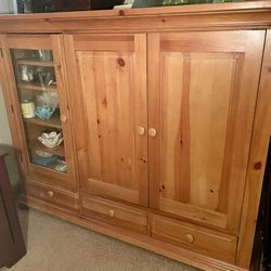 Broyhill Solid Wood Pine Cabinet