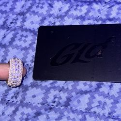 GLD 5 Layer Diamond Band Ring (size 8)