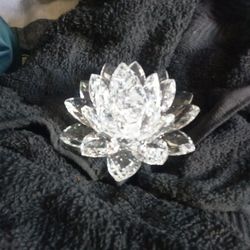 Crystal Glass Lotus Flower