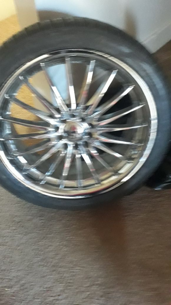 Rims and tires 19 inch universal came off a lexus is 250