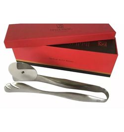 7th & SWAG Tableware “Sophia”, Stainless Steel Pizza Cutter w/Serving Tongs. NEW
