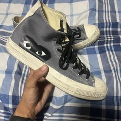 Grey Converse, Comme des Garcons, Size 11 Mens, Used