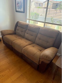 Sofa dual recliner 90Lx 36w