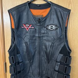 Harley Davidson Leather Vest (large