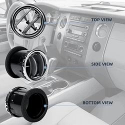 Ford F150 2004–2008 Dashboard AC Heater Air Vents Chrome – Set of 4