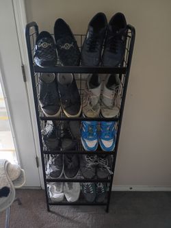 Wire shoe rack