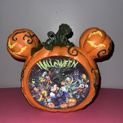 Disney Collectible Halloween Boo For You Light Up Pumpkin Mickey Mouse And Friends Haunted
