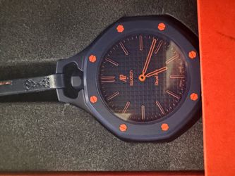 Swatch AP watch orange and blue