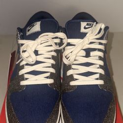 nike dunk low tweed midnight navy corduroy