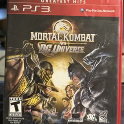 Mortal Kombat Vs DC Universe Playstation 3 PS3 Greatest Hits Fantastic condition 
