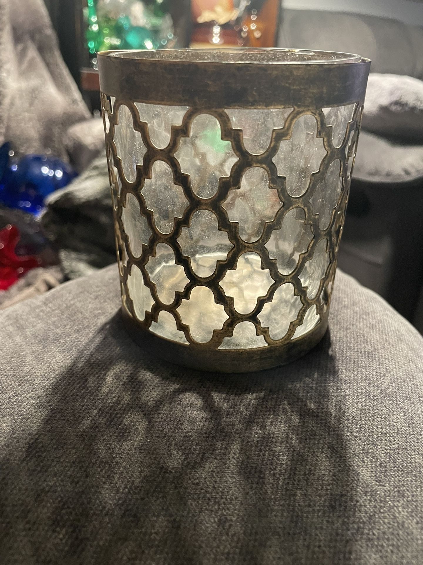 Small Modern /new Brass /antique Look Candle π―οΈ Holder
