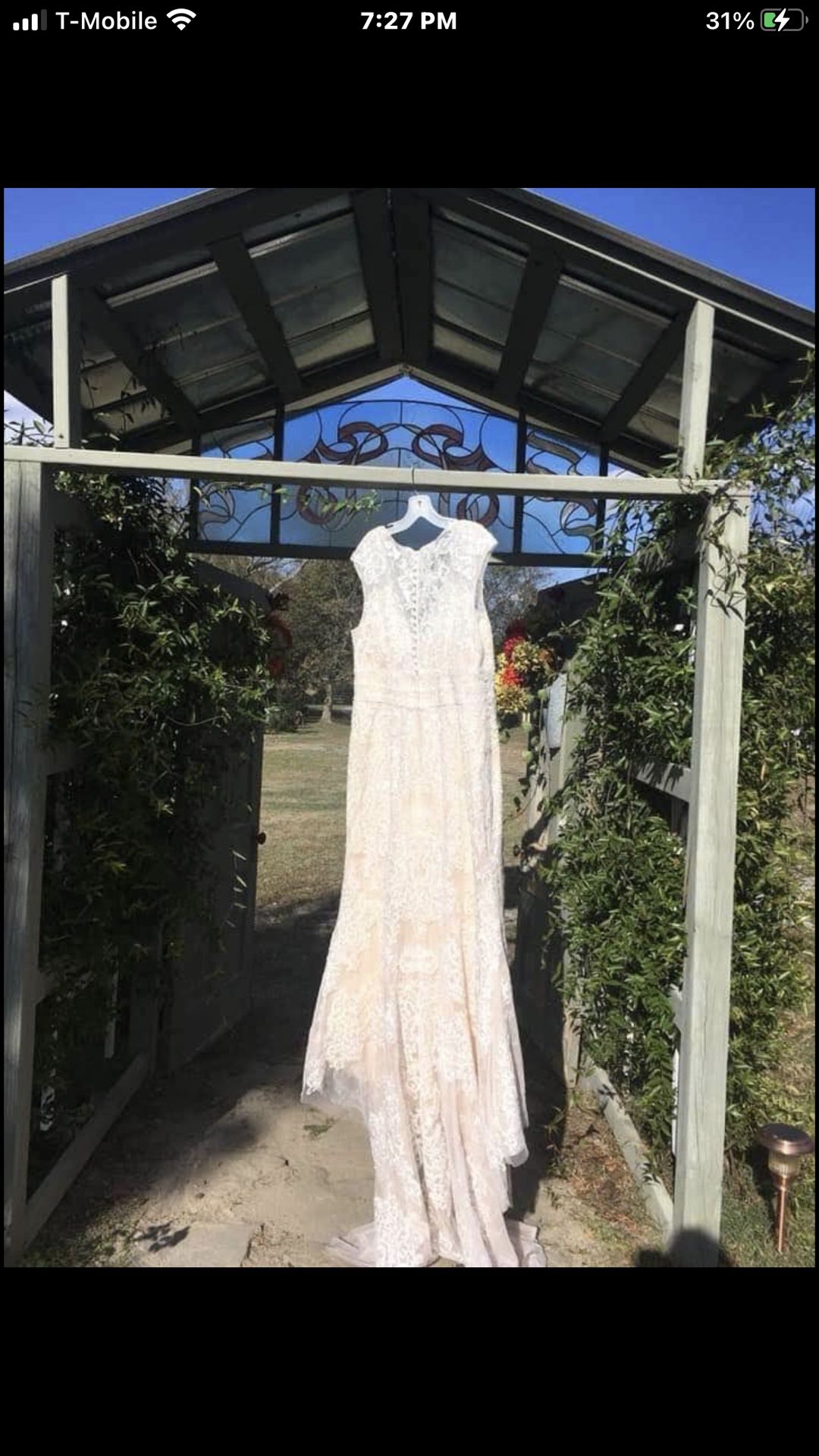 Sz 14 Wedding Dress Oleg Cassini Must Go! Today Only!