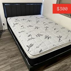 Bed Frame And Mattress New