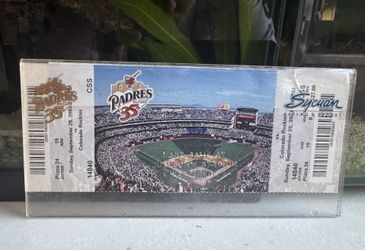 Last Game Ticket Padres Qualcomm Stadium