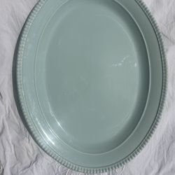 Baby Blue Ceramic Platter 