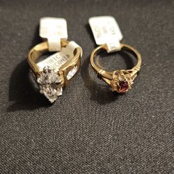 Austrian Crystal Ring And Cubic Zirconia Ring