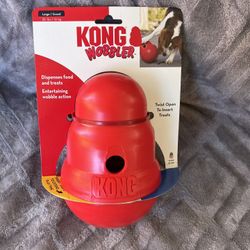 KONG - Wobbler - Interactive Treat Dispensing Dog Toy, Dishwasher Safe