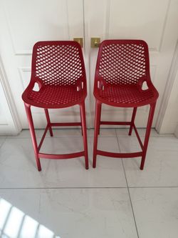 Bar/Counter Chairs Red