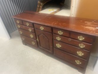 Solid wood dresser
