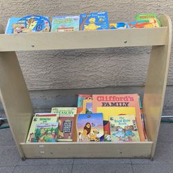 Kids Bookshelf 3’X3’ X13” Books Included 