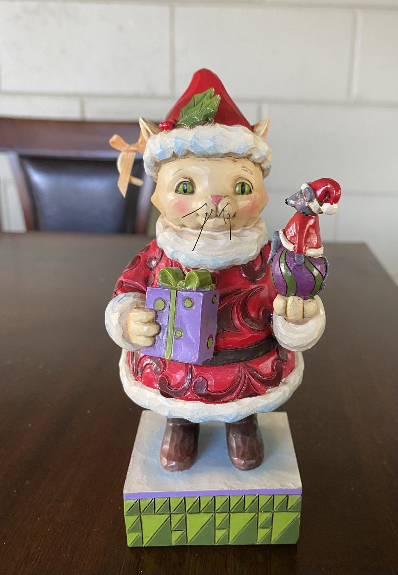 Jim Shore Collectible Christmas Mouse Statue