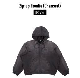 BTS Arirang Charcoal Zip Up Hoodie size XL