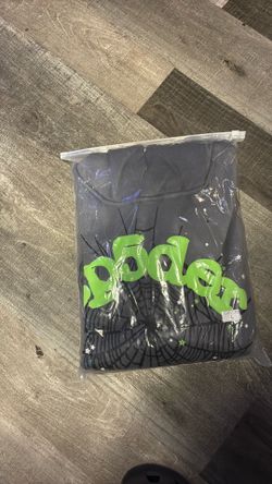 Gray sp5der hoodie