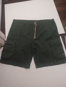 Ocean Pacific Y2K Army Green Cargo Shorts W 40"