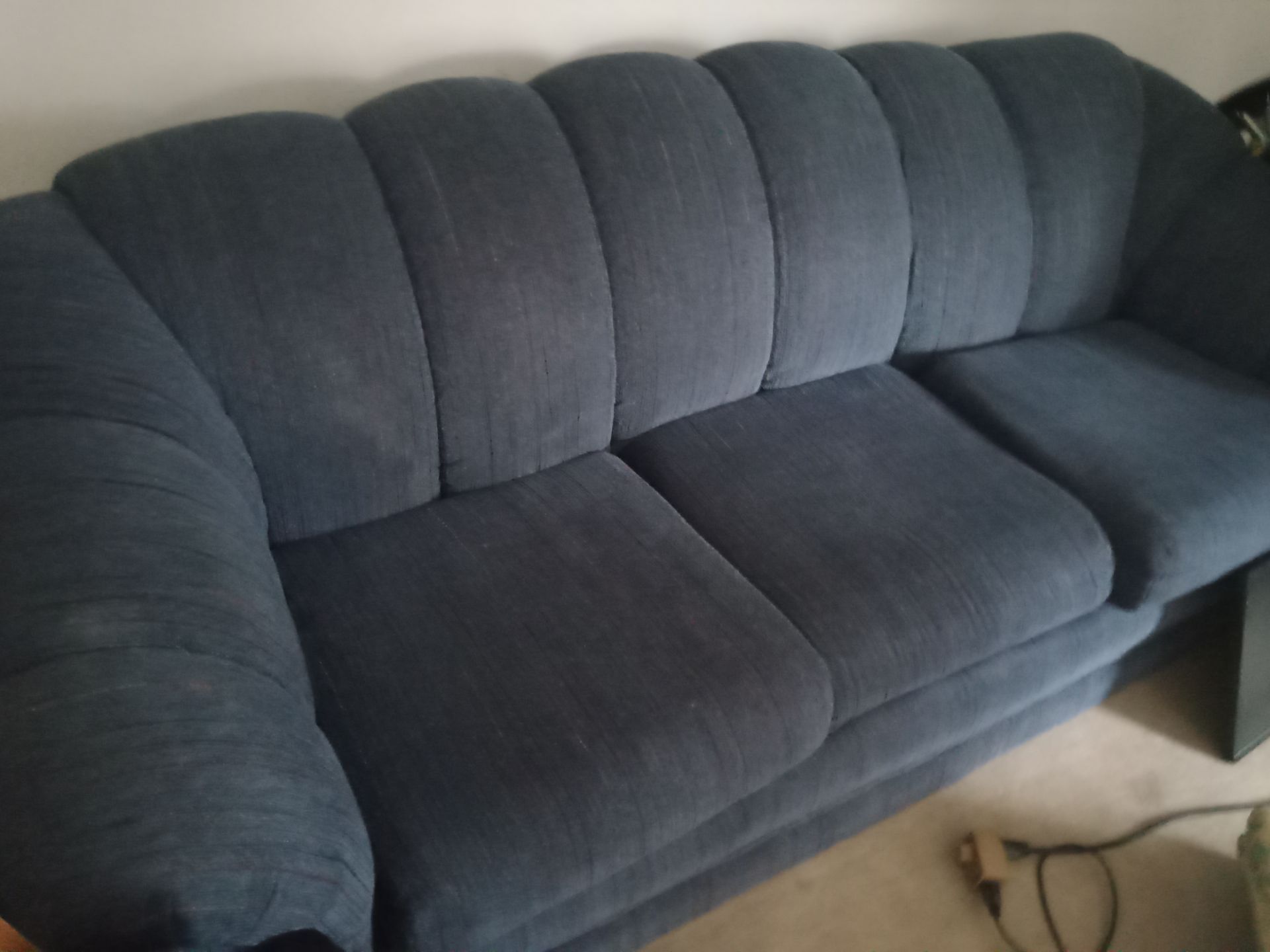 Nice blue sofa couch