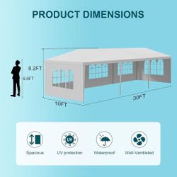❤️‍🔥 #D 10'x30' Outdoor Party Canopy Tent