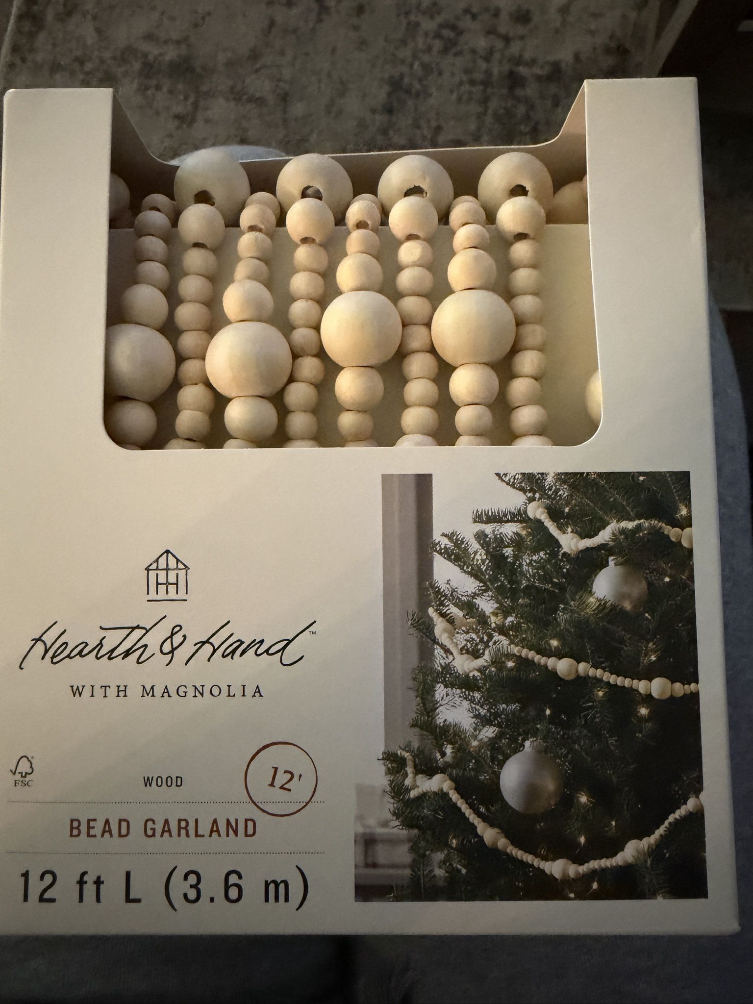 Bead Garland Christmas New In Box