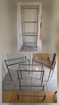 Glass Shelves OR 4 Tables ($30)