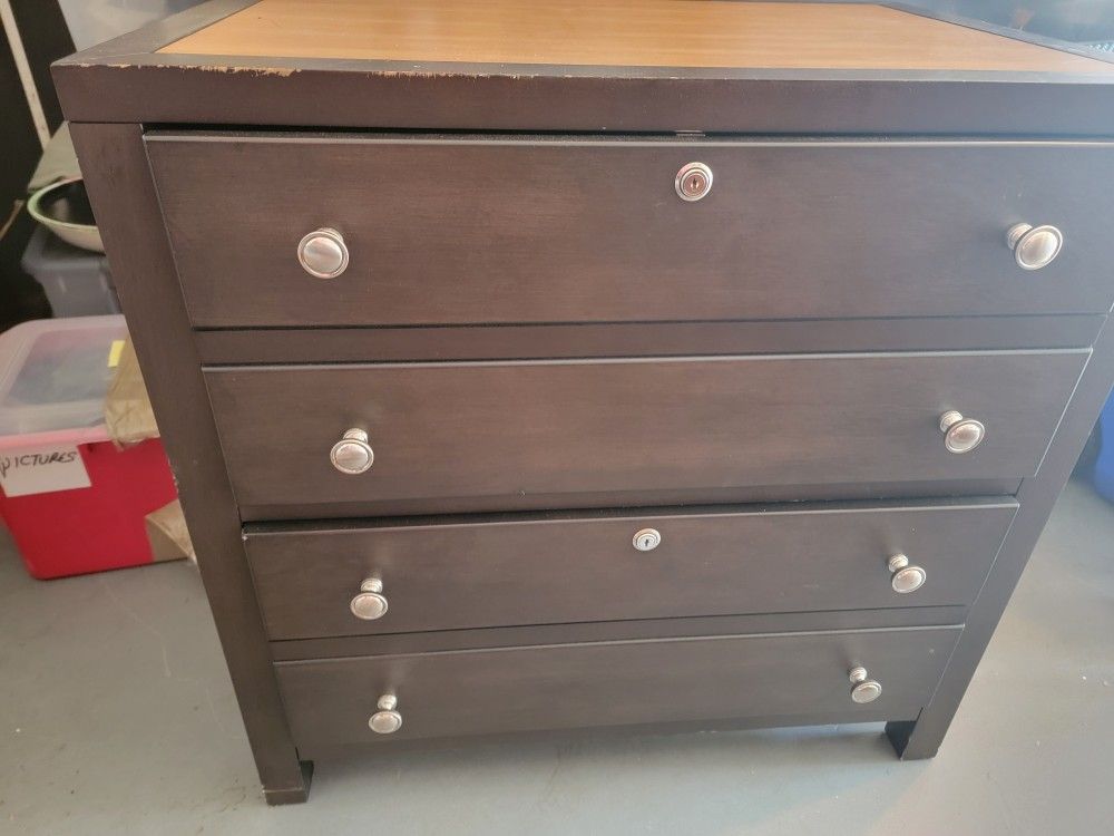Filing Cabinet Wood 2 Drawers